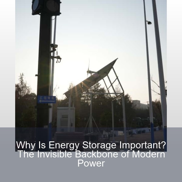 Why Is Energy Storage Important? The Invisible Backbone of Modern Power